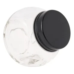 Xenos Kruidenpot mini - zwart - 50 ml- Voorraadpotten