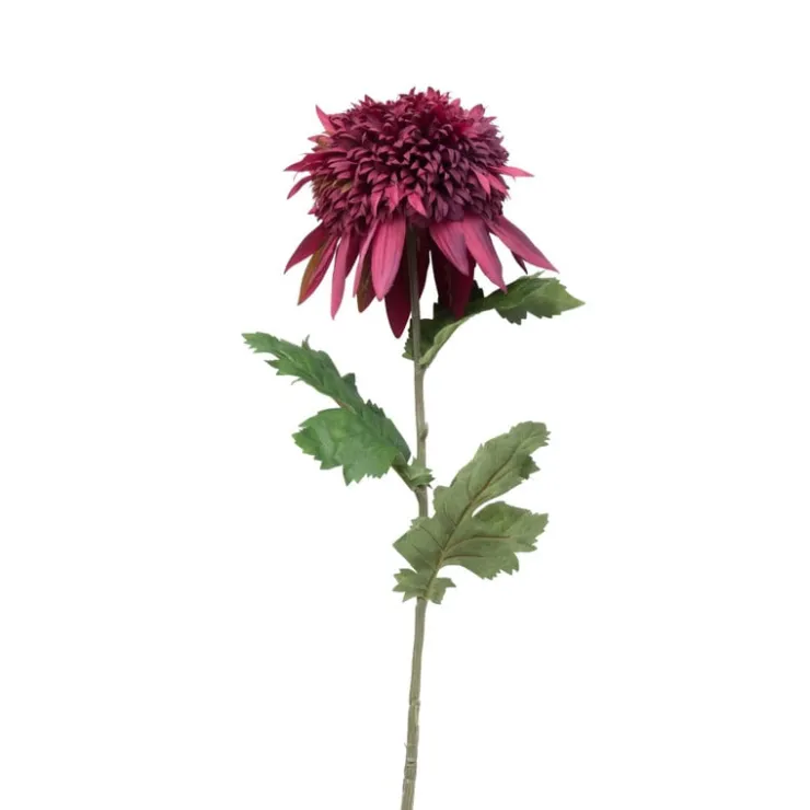 Xenos Kunstbloem chrysant groot - paars - 73 cm- Kunstbloemen