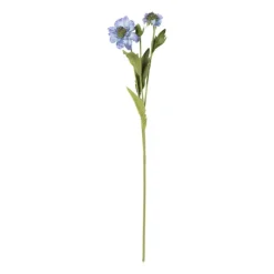 Xenos Kunstbloem cosmea - blauw - 57 cm- Kunstbloemen