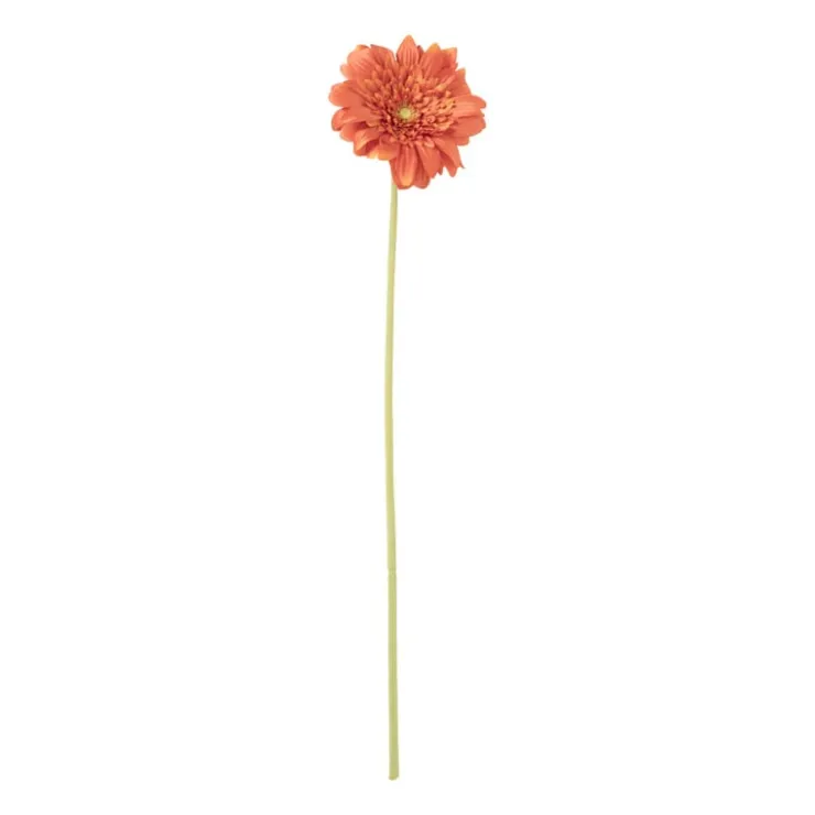 Xenos Kunstbloem gerbera - oranje - 60 cm- Kunstbloemen