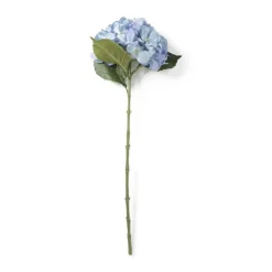 Xenos Kunstbloem hortensia - blauw - 63 cm- Kunstbloemen