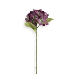 Xenos Kunstbloem hortensia - paars - 63 cm- Kunstbloemen