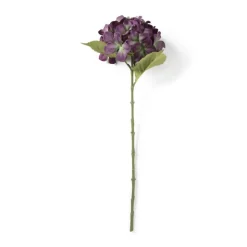 Xenos Kunstbloem hortensia - paars - 63 cm- Kunstbloemen