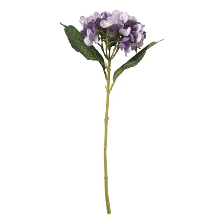Xenos Kunstbloem hortensia - paars - 46 cm- Kunstbloemen