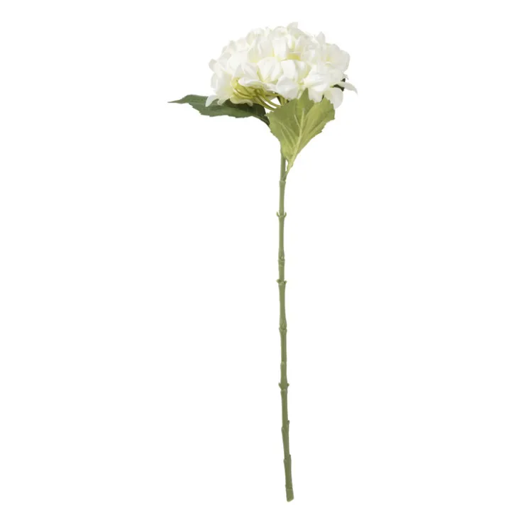 Xenos Kunstbloem hortensia - wit - 63 cm- Kunstbloemen