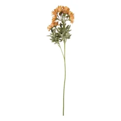 Xenos Kunstbloem madelief - oranje - 66 cm- Kunstbloemen