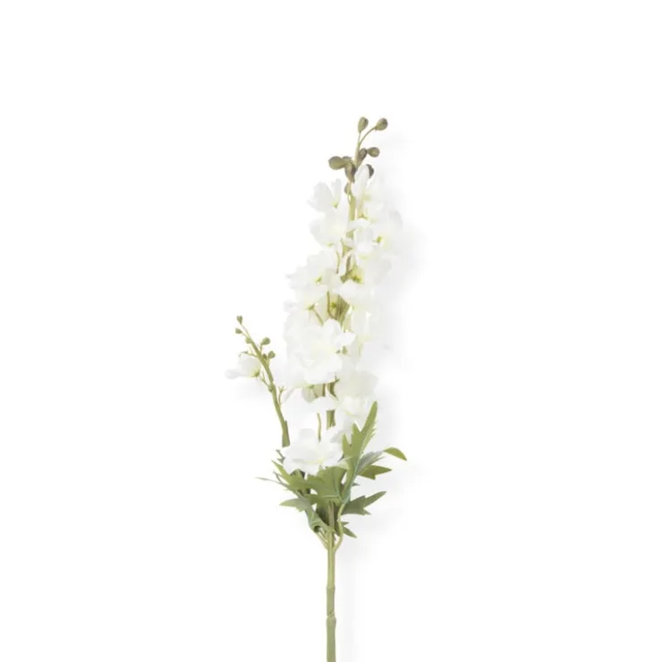 Xenos Kunstbloem ridderspoor - wit - 85 cm- Kunstbloemen
