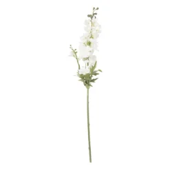 Xenos Kunstbloem ridderspoor - wit - 85 cm- Kunstbloemen