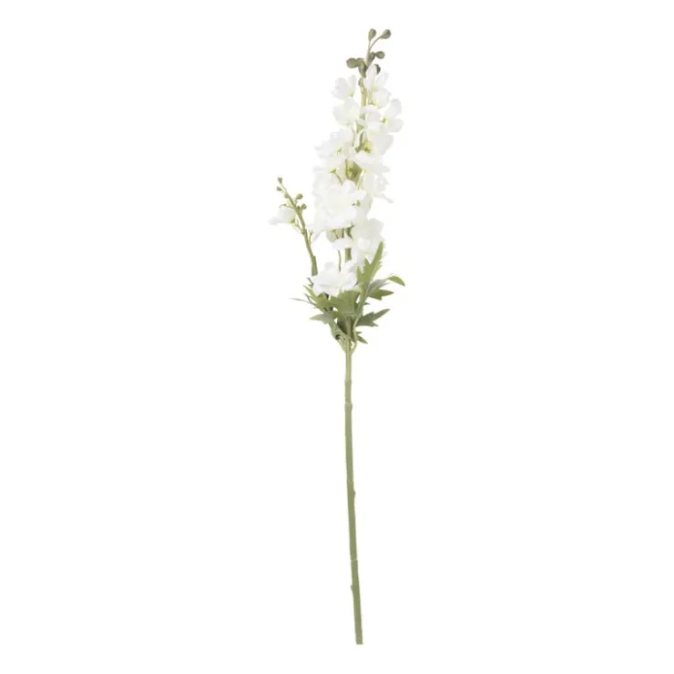 Xenos Kunstbloem ridderspoor - wit - 85 cm- Kunstbloemen