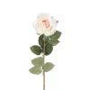 Xenos Kunstbloem roos - lichtroze - 64 cm- Kunstbloemen