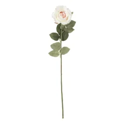 Xenos Kunstbloem roos - lichtroze - 64 cm- Kunstbloemen