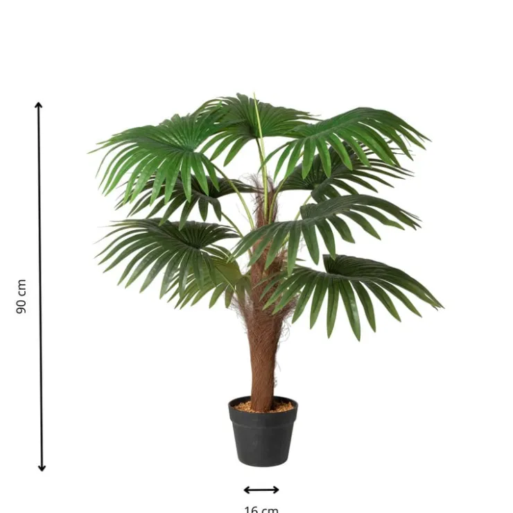 Xenos Kunstplant Chinese waaierpalm - 90 cm- Kunstplanten