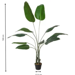 Xenos Kunstplant strelitzia - 160 cm- Kerstcadeaus|Kunstplanten