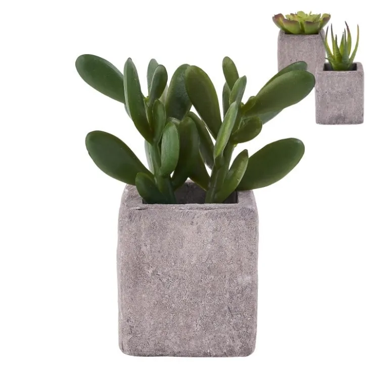 Xenos Kunstplantje in pot met magneet - diverse varianten- Kunstplanten