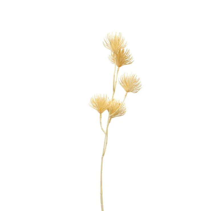 Xenos Kunsttak bollen - beige - 70 cm- Kunstbloemen