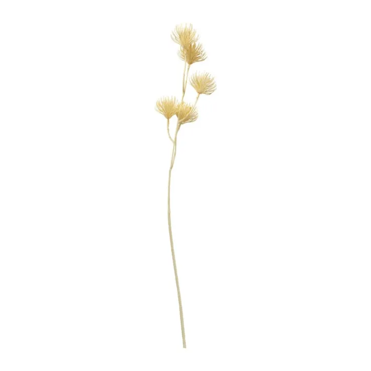 Xenos Kunsttak bollen - beige - 70 cm- Kunstbloemen