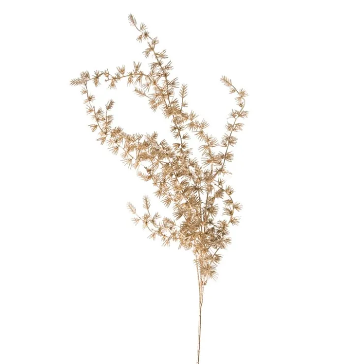 Xenos Kunsttak den - goudkleurigkleurig - 92 cm- Kunstbloemen