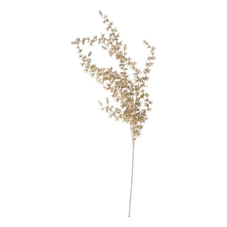 Xenos Kunsttak den - goudkleurigkleurig - 92 cm- Kunstbloemen