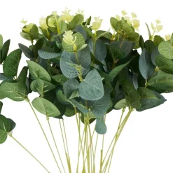Xenos Kunsttak eucalyptus - groen - 48 cm- Kunstbloemen