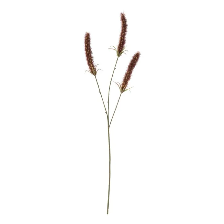 Xenos Kunsttak graan - rood - 63 cm- Kunstbloemen