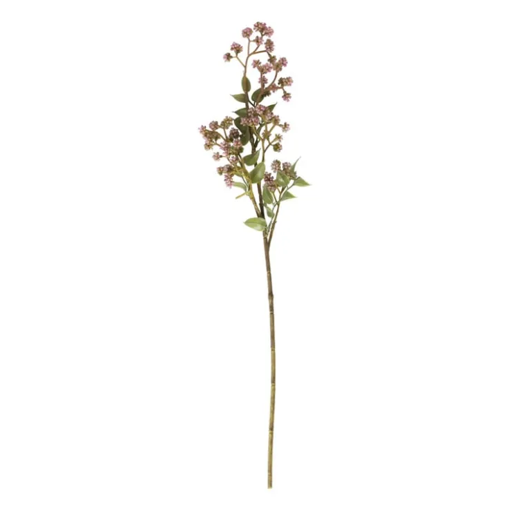Xenos Kunsttak met besjes - roze - 66 cm- Kunstbloemen