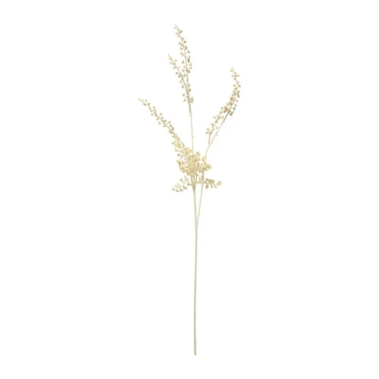 Xenos Kunsttak mini bolletjes - beige - 74 cm- Kunstbloemen