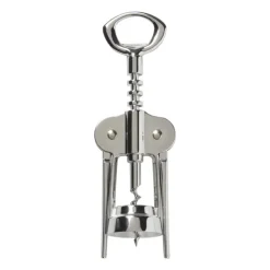Xenos Kurkentrekker London - zilverkleurig - 19.5 cm- Keukengerei