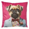 Xenos Kussen hond - multikleur - 45x45 cm- Kussens