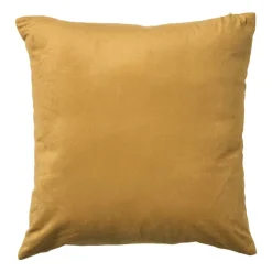Xenos Kussen jacquard ruit - geel - 45x45 cm- Kussens