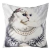Xenos Kussen kat - multikleur - 45x45 cm- Kussens