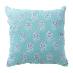 Xenos Kussen met print - blauw - 45x45 cm- Kussens