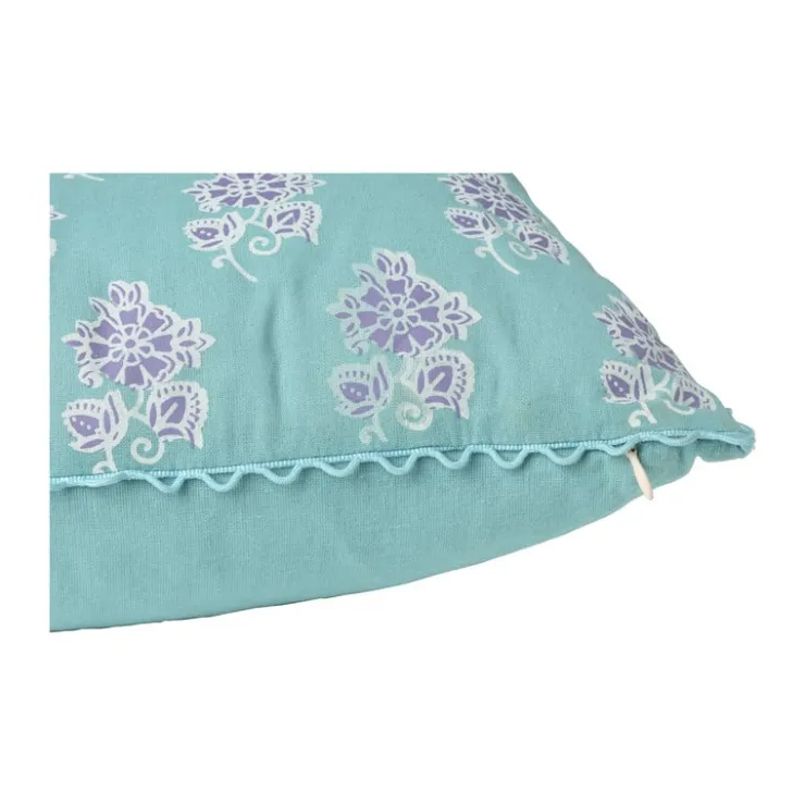 Xenos Kussen met print - blauw - 45x45 cm- Kussens