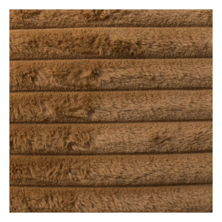 Xenos Kussen rib - bruin - 45x45 cm- Kussens