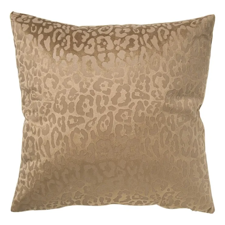 Xenos Kussen velvet animal - bruin - 45x45 cm- Kussens