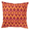 Xenos Kussen velvet wieber - roze/oranje - 45x45 cm- Kussens