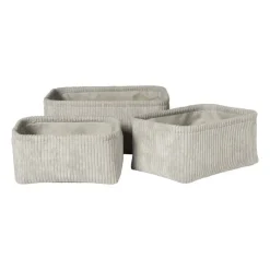 Xenos Lademand Vinz corduroy - 11x24x16 cm - diverse kleuren- Manden|Manden