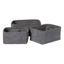 Xenos Lademand Vinz corduroy - 11x24x16 cm - diverse kleuren- Manden|Manden