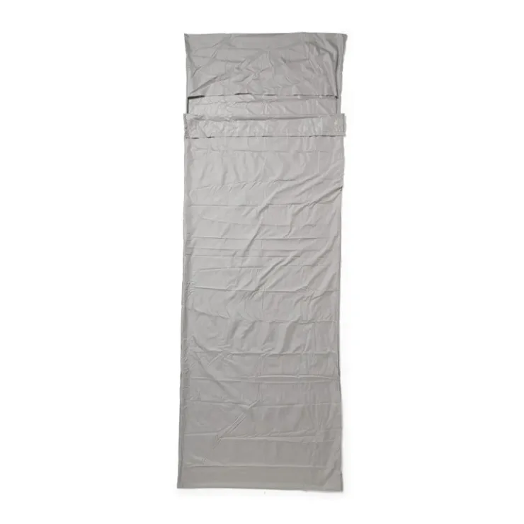 Xenos Lakenzak ultra light - lichtgrijs - 220x80x80 cm - 200 gram- Slaapzakken