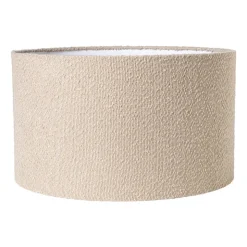Xenos Lampenkap bouclé - beige - ø45x26 cm- Lampenkappen