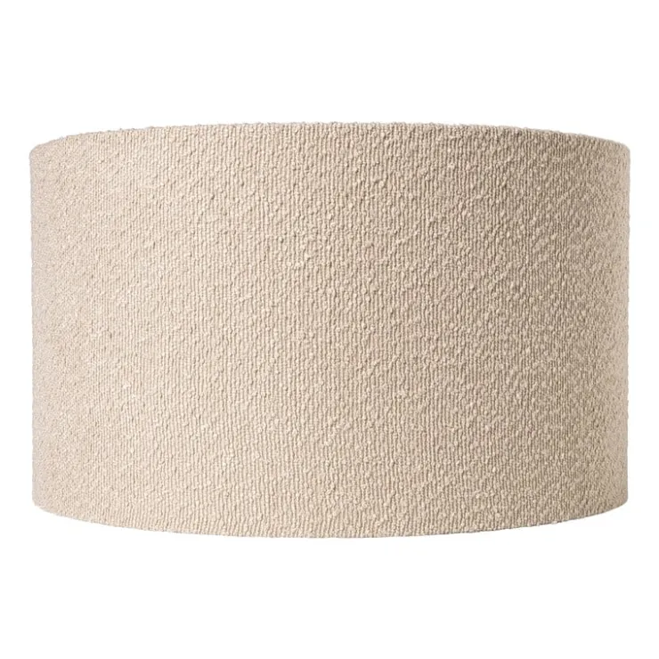 Xenos Lampenkap bouclé - beige - ø45x26 cm- Lampenkappen