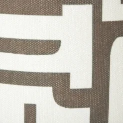 Xenos Lampenkap japandi groot - bruin/wit - ø24.5x17.5 cm- Lampenkappen