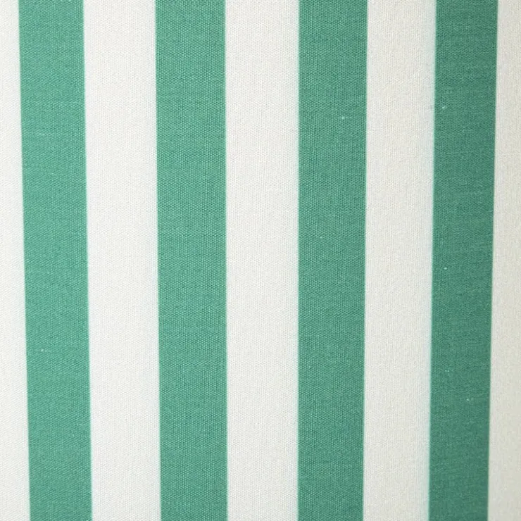 Xenos Lampenkap streep - groen/wit - ø24.5x17.5 cm- Lampenkappen