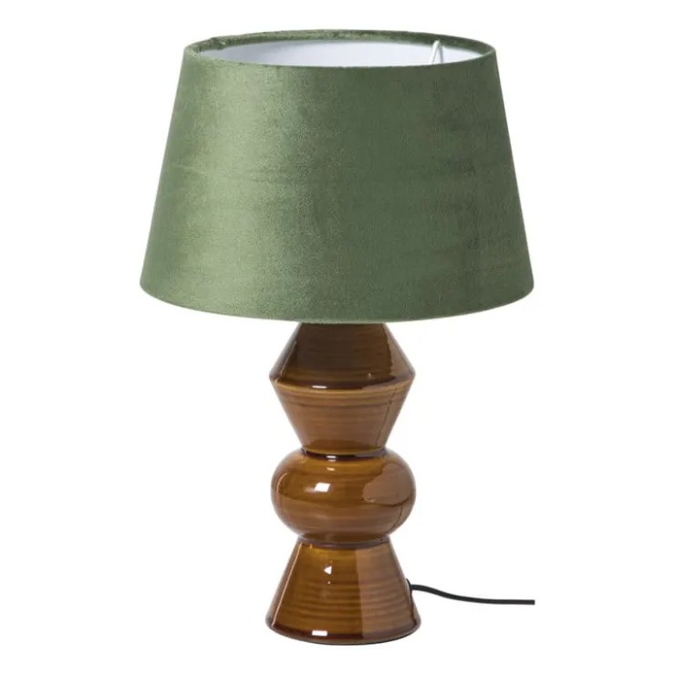 Xenos Lampenkap taps middel - groen - ø28x17 cm- Lampenkappen