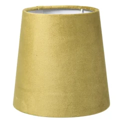 Xenos Lampenkap taps mini - geel - ø17x13 cm- Lampenkappen