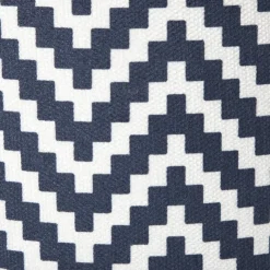 Xenos Lampenkap zigzag klein - zwart/wit - ø21x15.5 cm- Lampenkappen