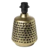 Xenos Lampvoet - gehamerd goud - ø15x24 cm- Lampenvoeten