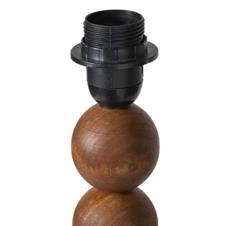 Xenos Lampvoet bollen hoog - bruin - ø25x130 cm- Kerstcadeaus|Staande Lampen