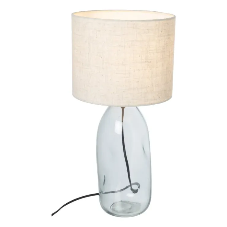 Xenos Lampvoet glas - blauw - ø12x34.5 cm- Lampenvoeten