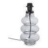 Xenos Lampvoet ribbel - grijs - ø14.5x31.5 cm- Lampenvoeten