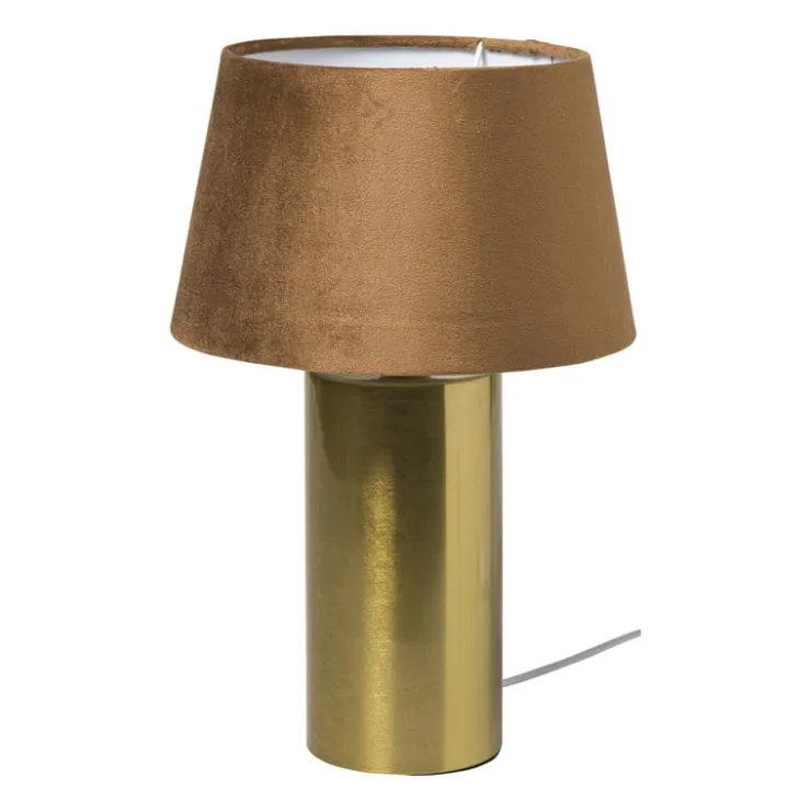 Xenos Lampvoet shiny - goudkleurig - ø9.8x27 cm- Lampenvoeten